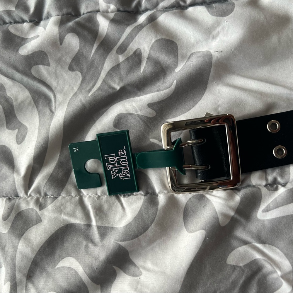 Wild Fable Black Belt with Metallic Buckle